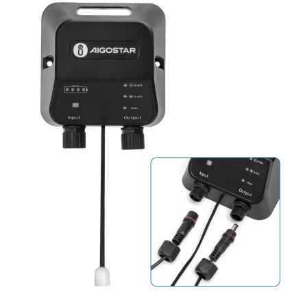 Aigostar - LED Solar lamp LED/35W/12V 3000 mAh 6500K diameter 16,8 cm + afstandsbediening