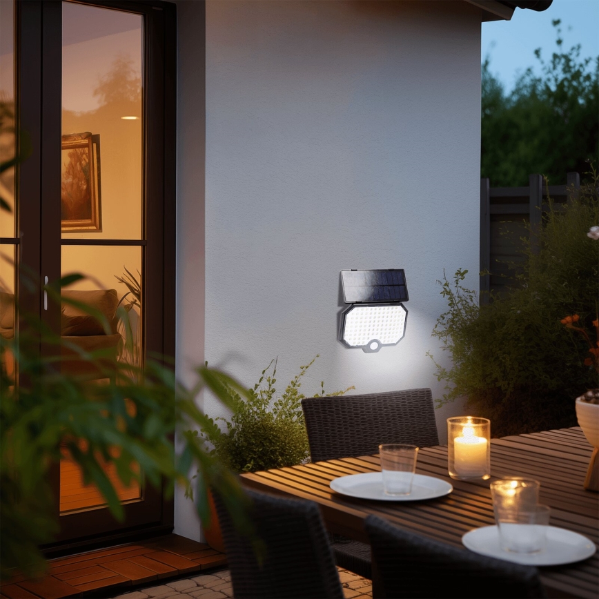 Aigostar - LED Solar lamp met bewegingssensor LED/2,4W/3,7V IP65