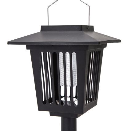 Aigostar - LED Solar lamp met een insectenval LED/0,03W/1,2V 55,2cm zwart 6500K 300 mAh IP44