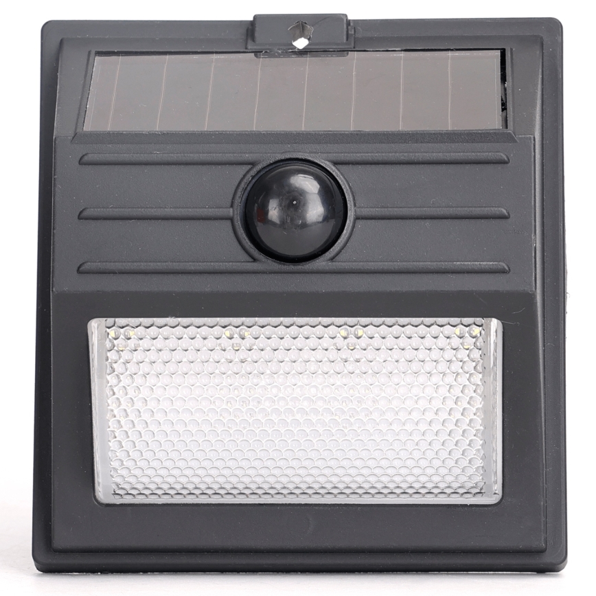Aigostar - LED Solar Lamp met Sensor LED/3,7V 6500K 500 mAh IP65 Black