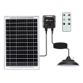 Aigostar - LED solarlamp met sensor ED/70W/12V 6000 mAh 6500K pr. 23,5 cm + afstandsbediening