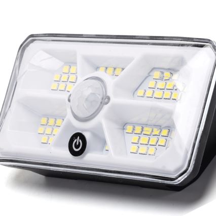 Aigostar - LED Solarlicht met sensor LED/3,7V 6500K 500 mAh IP65 zwart