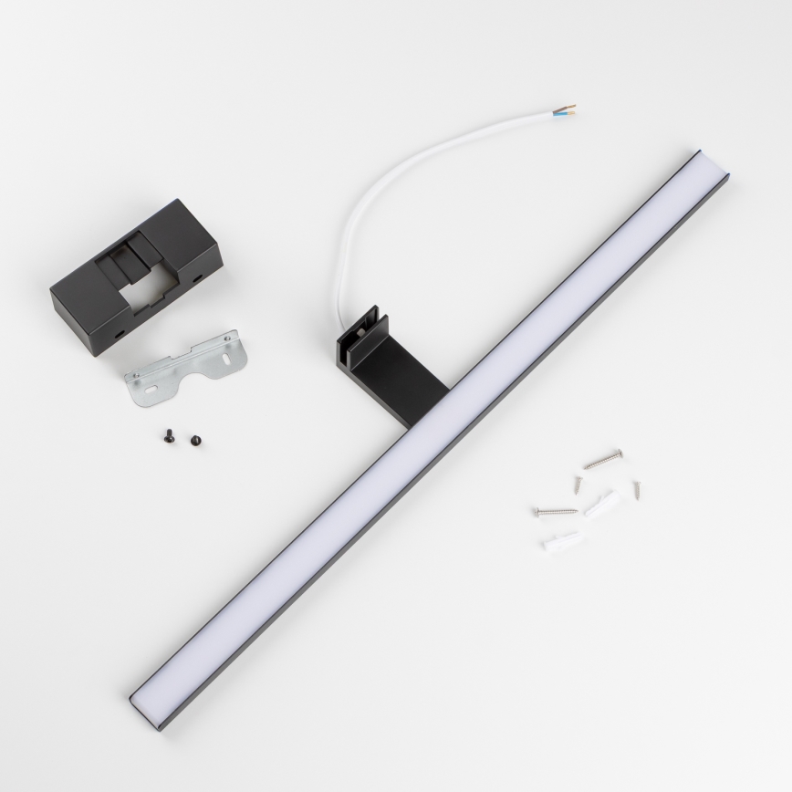 Aigostar - LED-spiegelverlichting voor de badkamer LED/12W/230V 4000K 60 cm IP44 zwart