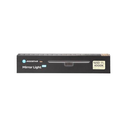 Aigostar - LED-spiegelverlichting voor de badkamer LED/12W/230V 4000K 60 cm IP44 zwart