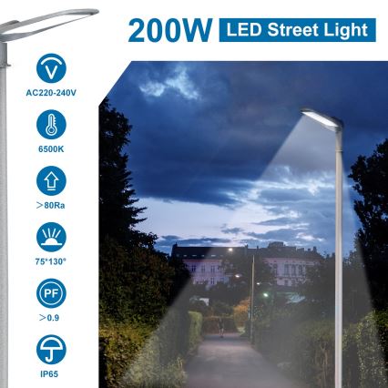 Aigostar - LED Straatlamp SLIM LED/200W/230V 6500K IP65