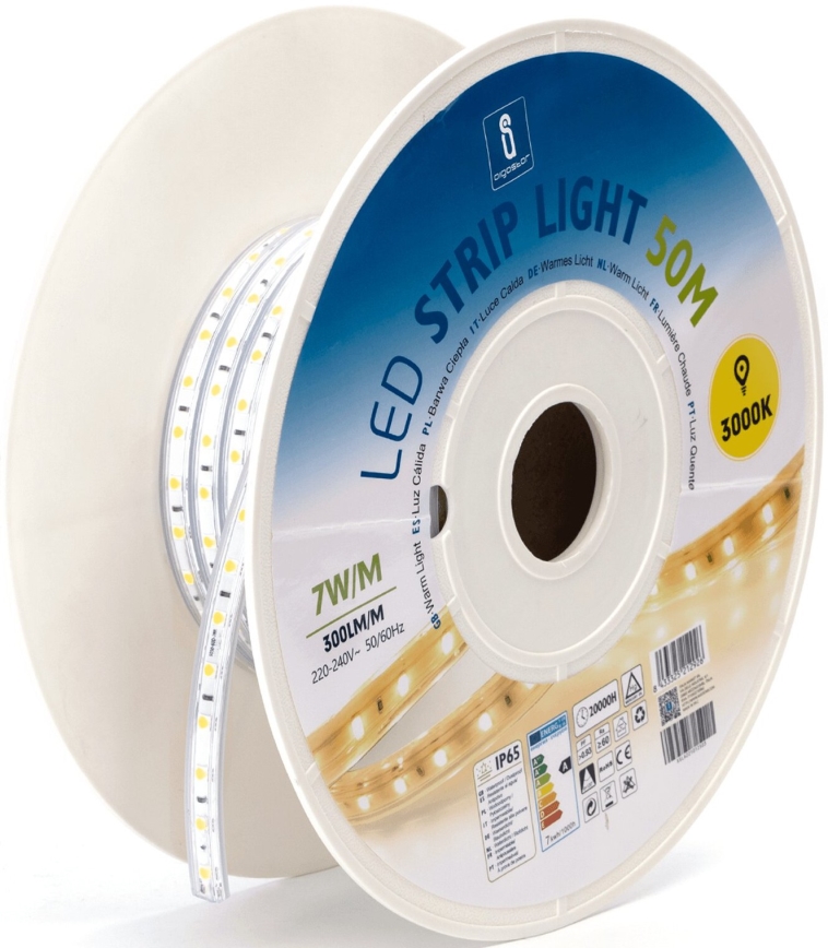 Aigostar - LED Strip LED/350W/230V 50m 3000K IP65