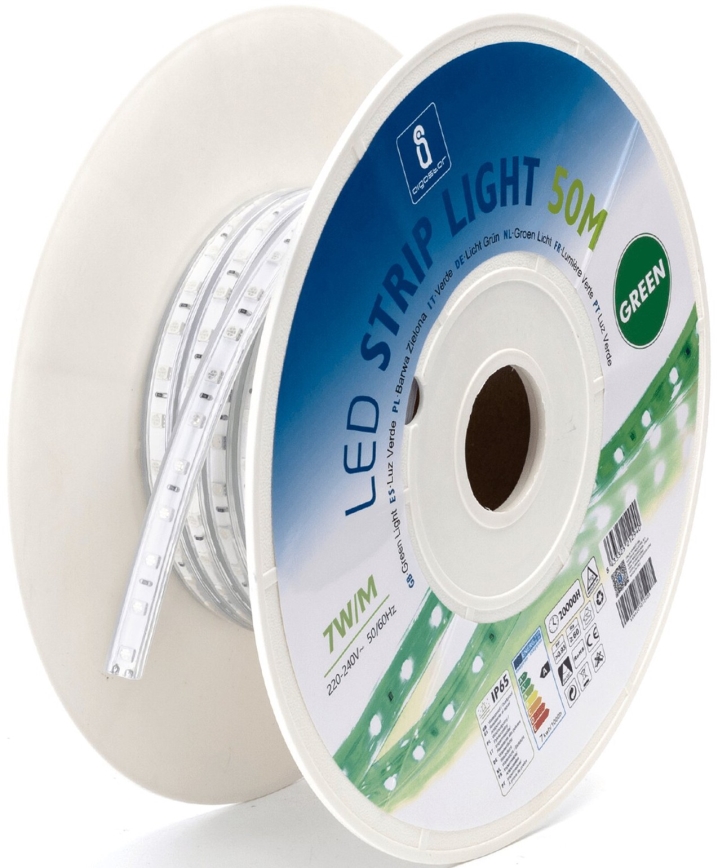Aigostar - LED Strip LED/350W/230V 50m groen IP65