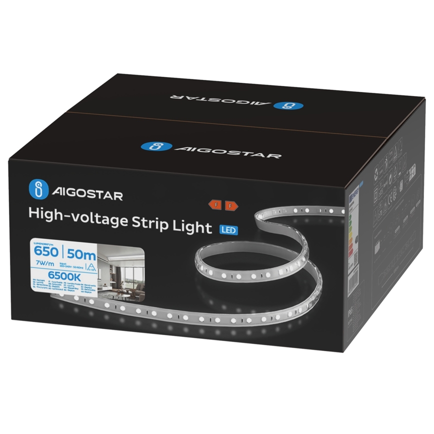 Aigostar - LED-strip voor buiten 50m LED/350W/230V 6500K IP65