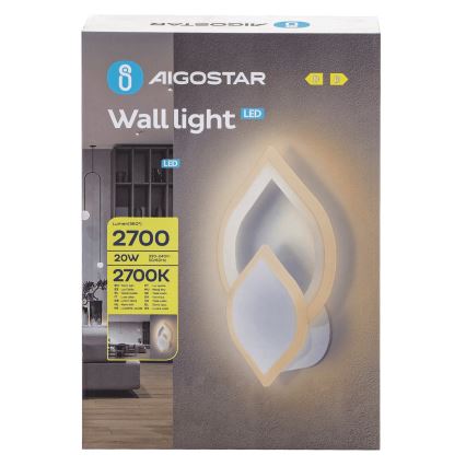 Aigostar - LED wand verlichting LED/20W/230V 2700K wit