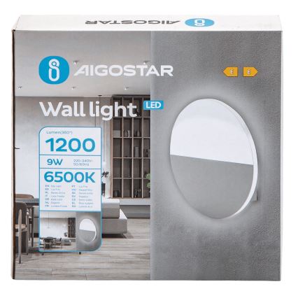 Aigostar - LED wand verlichting LED/9W/230V 6500K wit