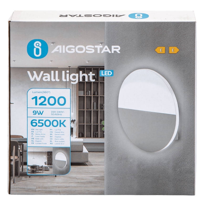Aigostar - LED wand verlichting LED/9W/230V 6500K wit