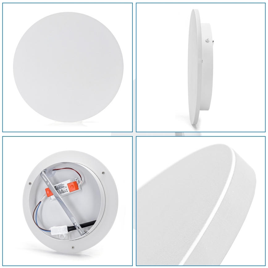 Aigostar - LED-wandlamp 12W/230V 6500K 25 cm wit