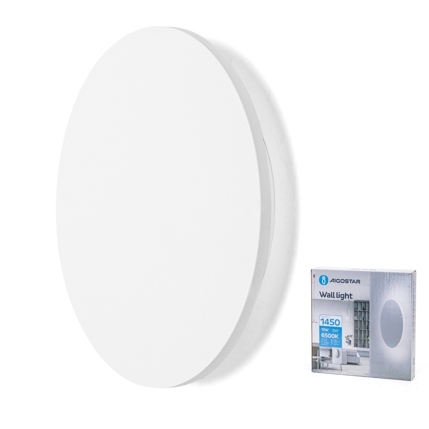 Aigostar - LED-wandlamp 12W/230V 6500K 25 cm wit