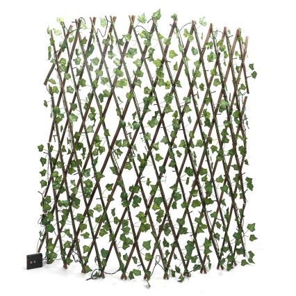 Aigostar - LED zonnedecoratie 148xLED/2x1,2m IP65 300 mAh warmwit ivy