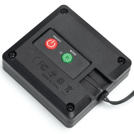 Aigostar - LED zonnedecoratie 148xLED/2x1,2m IP65 300 mAh warmwit ivy