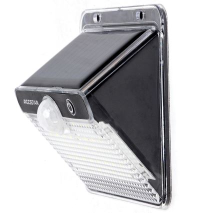 Aigostar LED Zonne-energie Buitenlamp met Sensor LED/3,7V 6500K 1200 mAh IP65 Zwart