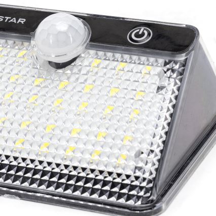 Aigostar LED Zonne-energie Buitenlamp met Sensor LED/3,7V 6500K 1200 mAh IP65 Zwart