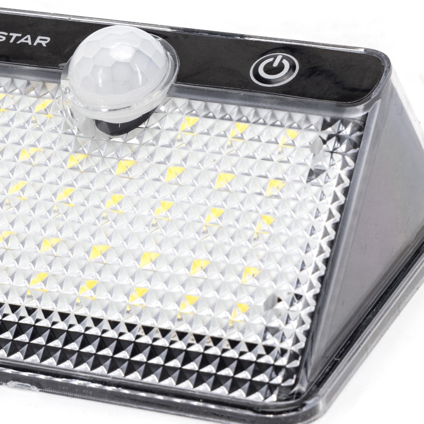 Aigostar LED Zonne-energie Buitenlamp met Sensor LED/3,7V 6500K 1200 mAh IP65 Zwart