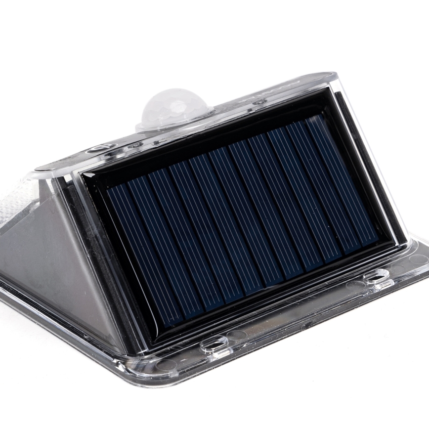 Aigostar LED Zonne-energie Buitenlamp met Sensor LED/3,7V 6500K 1200 mAh IP65 Zwart
