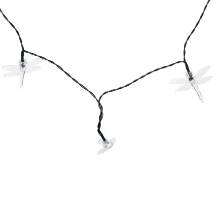 Aigostar - LED solar decoratieslinger 50xLED/8 functies 10 m 800 mAh IP65 warm wit