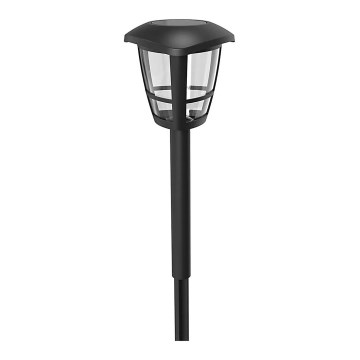 Aigostar - LED Zonne-energie lamp LED/0,06W/2V 100 mAh 33,8 cm 6500K IP44 zwart