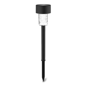 Aigostar - LED Zonne-energie lamp LED/0,06W/2V 32,7 cm 6500K IP44 600 mAh zwart