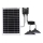Aigostar - LED zonne-hanglamp met sensor 2xLED/35W/12V 6000 mAh 6500K IP65 Ø 15 cm + afstandsbediening