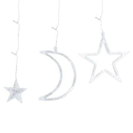 Aigostar - LED-zonne-kerstsnoer 120×LED/8 functies 3×0,6 m 500 mAh IP65 koud wit