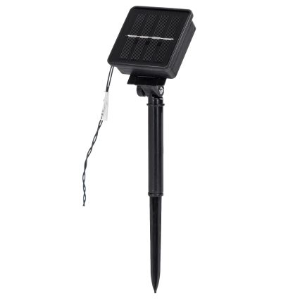 Aigostar - LED zonne-kerstsnoer 200×LED/8 functies 22 m IP65 warm wit 800 mAh