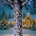 Aigostar - LED zonne-kerstsnoer 300xLED/8 functies 32 m IP65 koud wit 1200 mAh