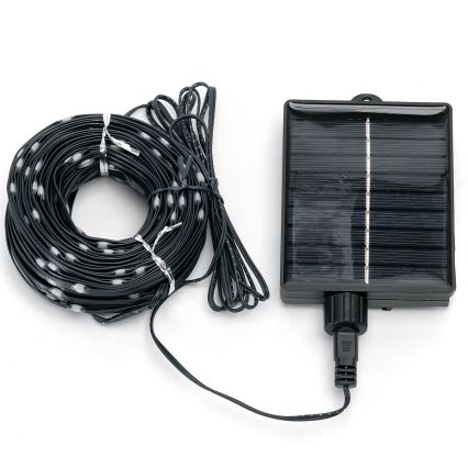 Aigostar - LED zonne-kerstsnoer 300xLED/8 functies 32 m IP65 koud wit 1200 mAh