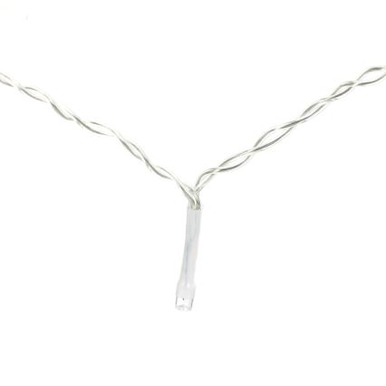 Aigostar - LED-lichtsnoer op zonne-energie, 120 LEDs, 8 functies, 3×0,6 m, 500 mAh, IP65, koud wit