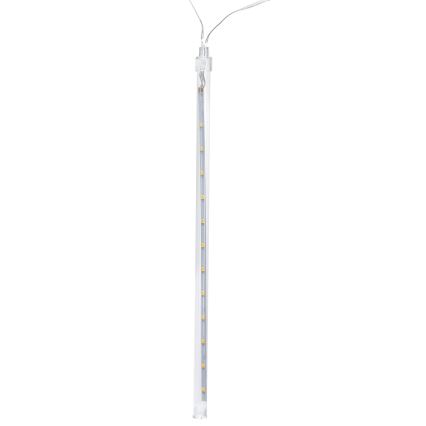 Aigostar - LED zonne-kerstsnoer 192xLED/8m IP65 1200 mAh koud wit