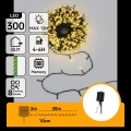 Aigostar - LED zonne-kerstverlichting 300xLED/8 functies 32m IP65 warm wit 1200 mAh