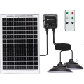 Aigostar - LED zonne-kroonluchter met sensor 2xLED/35W/12V 6000 mAh 6500K IP65 Ø15 cm + afstandsbediening