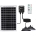 Aigostar - LED zonne-kroonluchter met sensor 2xLED/35W/12V 6000 mAh 6500K IP65 Ø15 cm + afstandsbediening