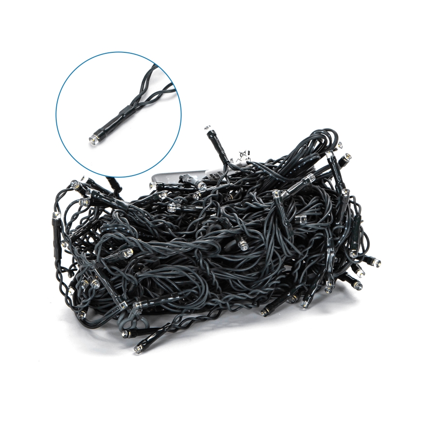 Aigostar - LED-zonnesnoer 100xLED/8 functies 8x0,6m 800 mAh IP65 warm wit