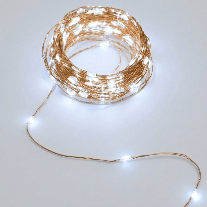Aigostar - LED zonneketting 200xLED/8 functies 22 m IP65 koud wit 800 mAh