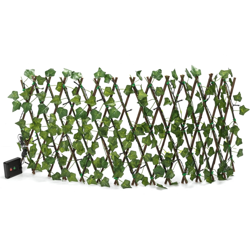Aigostar - LED Zonne-decoratie 56xLED/2x0,4m IP65 300 mAh warm wit ivy