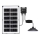 Aigostar - LED-zonnekroonluchter LED/35W/12V 3000 mAh 6500K IP65 Ø 15 cm + afstandsbediening