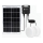 Aigostar - LED zonnelamp 2xLED/35W/12V 6000 mAh 6500K IP65 Ø 16,8 cm + afstandsbediening