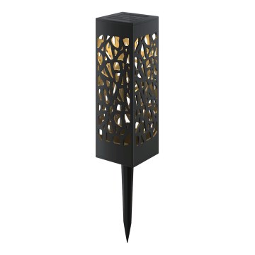 Aigostar - LED zonnelamp LED/0,006W/1,2V 100 mAh 28,5 cm zwart 3000K IP44