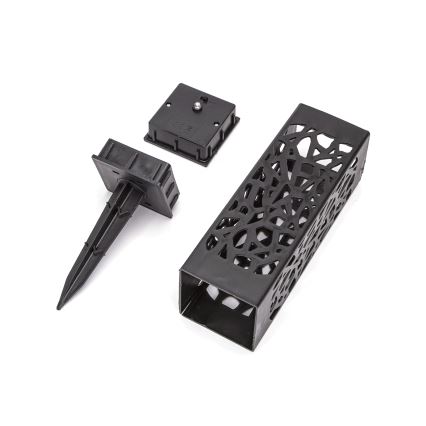 Aigostar - LED zonnelamp LED/0,006W/1,2V 100 mAh 28,5 cm zwart 3000K IP44