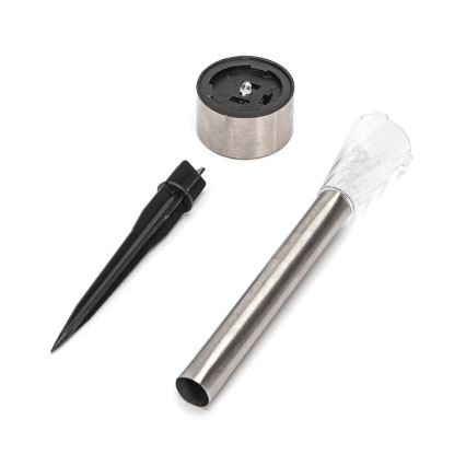 Aigostar - LED-zonnelamp LED/2V IP44 40 mAh mat chroom