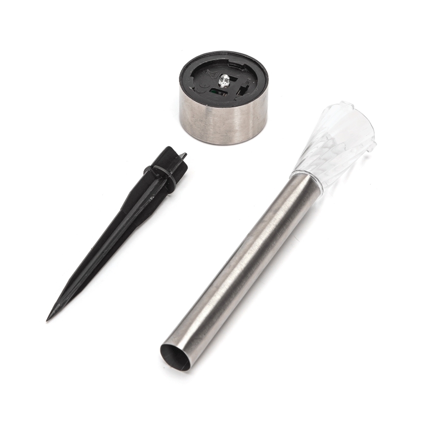 Aigostar - LED-zonnelamp LED/2V IP44 40 mAh mat chroom