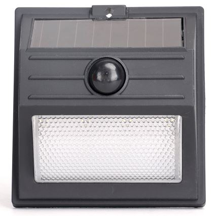 Aigostar - LED zonnepanelenlamp met sensor LED/3,7V 6500K 500 mAh IP65 zwart