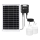 Aigostar - LED zonnependel 2xLED/35W/12V 6000 mAh 6500K IP65 Ø 10 cm + afstandsbediening