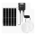 Aigostar - LED-zonneverlichting 2xLED/70W/12V 12000 mAh 6500K IP65 Ø 20,5 cm + afstandsbediening