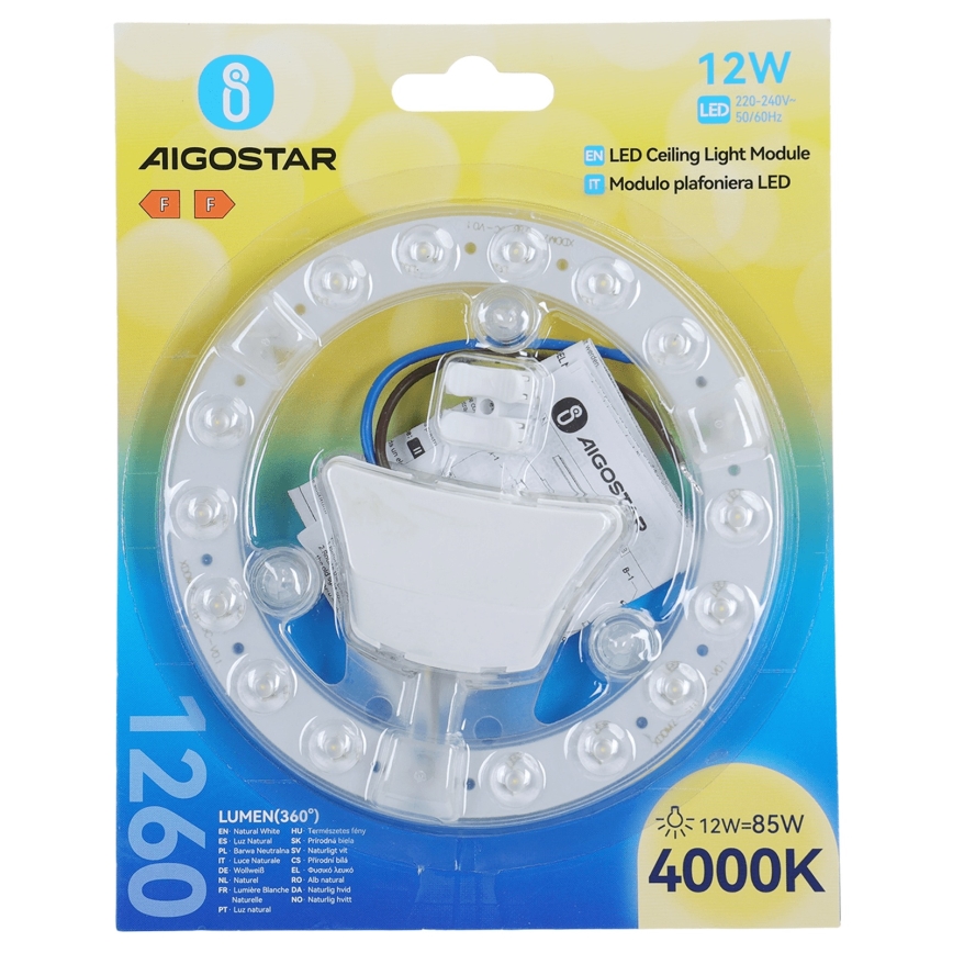 Aigostar - magnetische LED-module, 12 W, 230 V, 4000 K