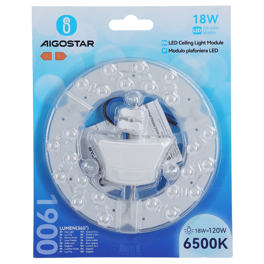 Aigostar - Magnetische LED-module 18W/230V 6500K